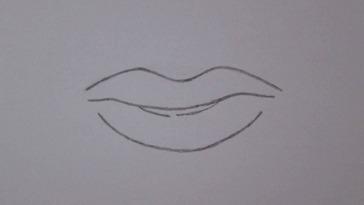 Cómo dibujar la boca de un hombre