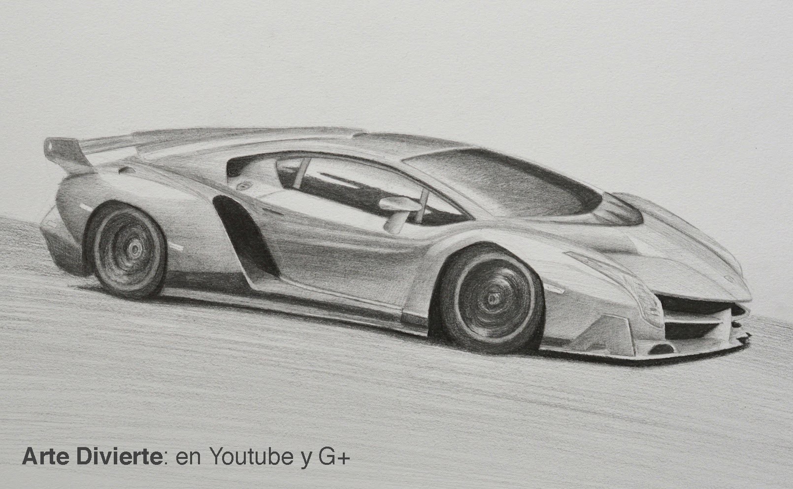 Cómo dibujar un Lamborghini Veneno - Arte Divierte.