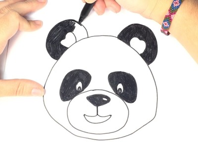 Cómo dibujar un panda para niños | Dibujo Oso Panda paso a paso