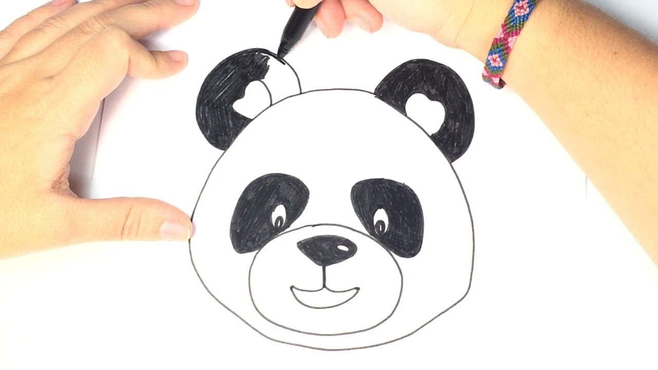 Cómo dibujar un panda para niños | Dibujo Oso Panda paso a paso