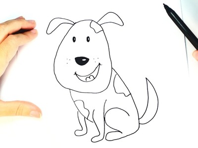 Cómo dibujar un perrito para niños paso a paso
