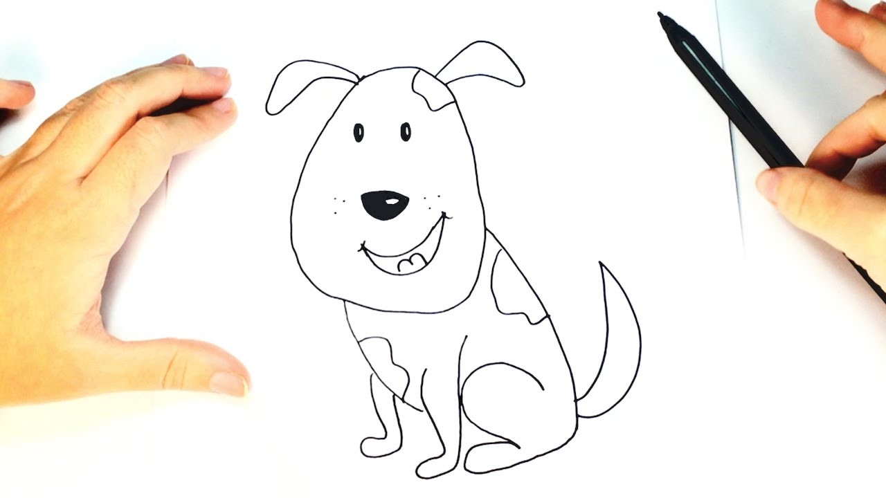 Cómo dibujar un perrito para niños paso a paso