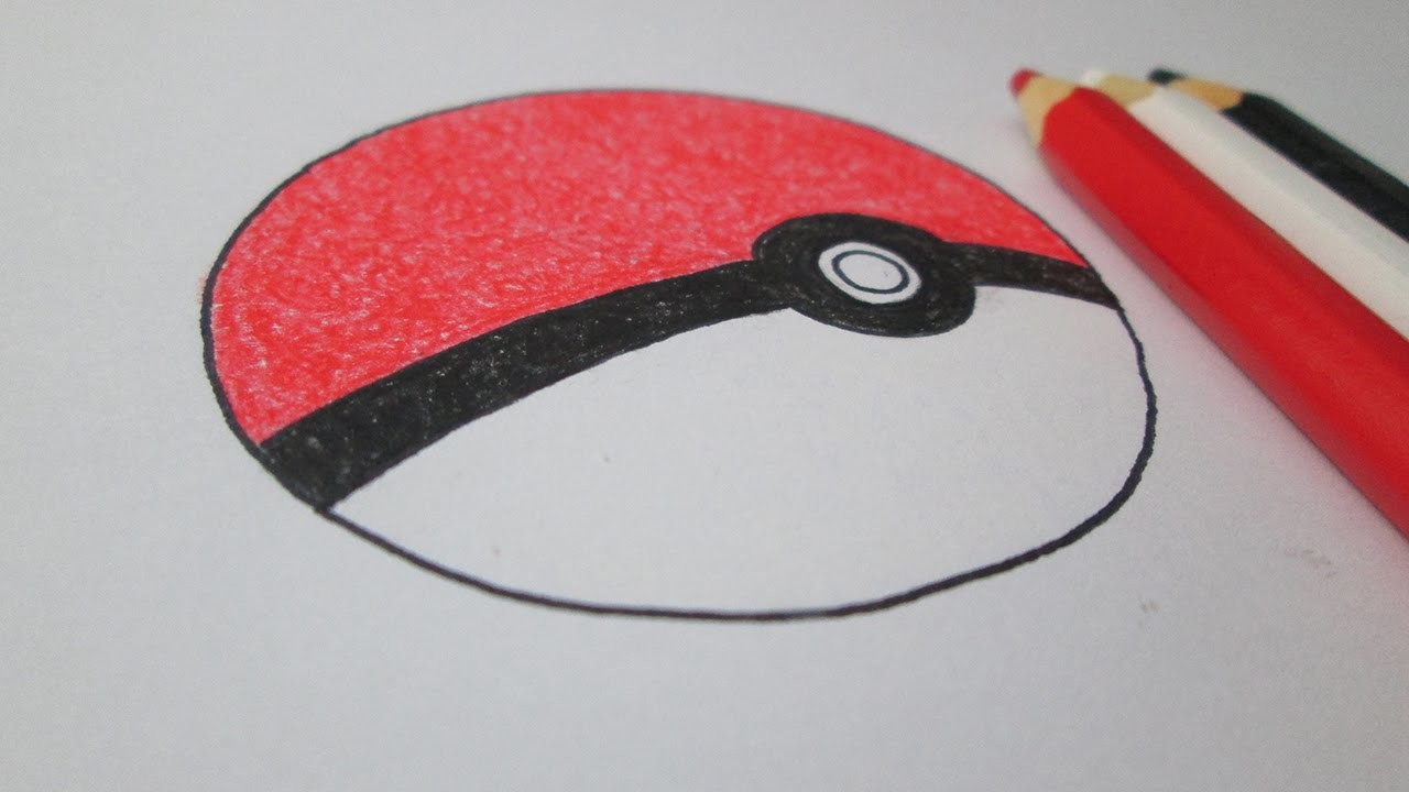 Cómo dibujar una Poké Ball de Pokémon