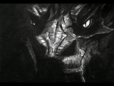 The Hobbit - Smaug el magnífico, dibujo.  Smaug the magnificent, draw.