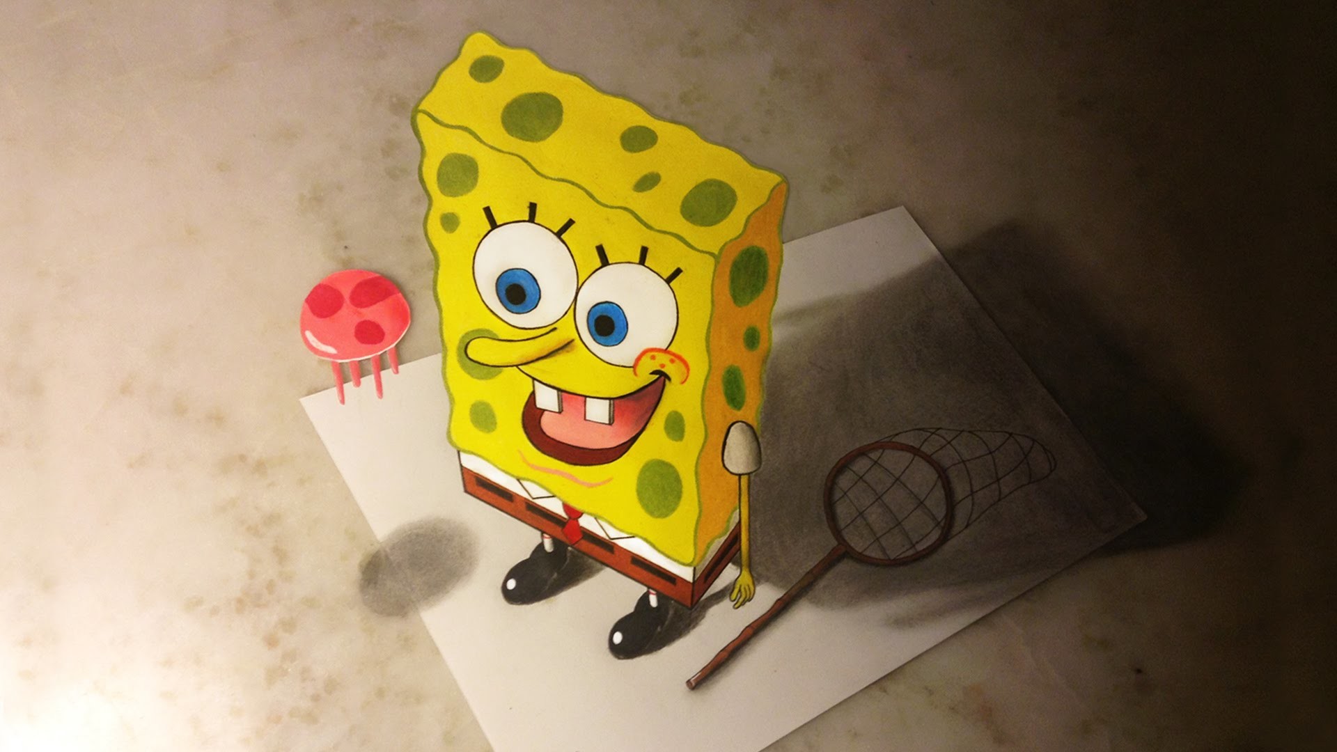 BOB ESPONJA DIBUJO 3D!