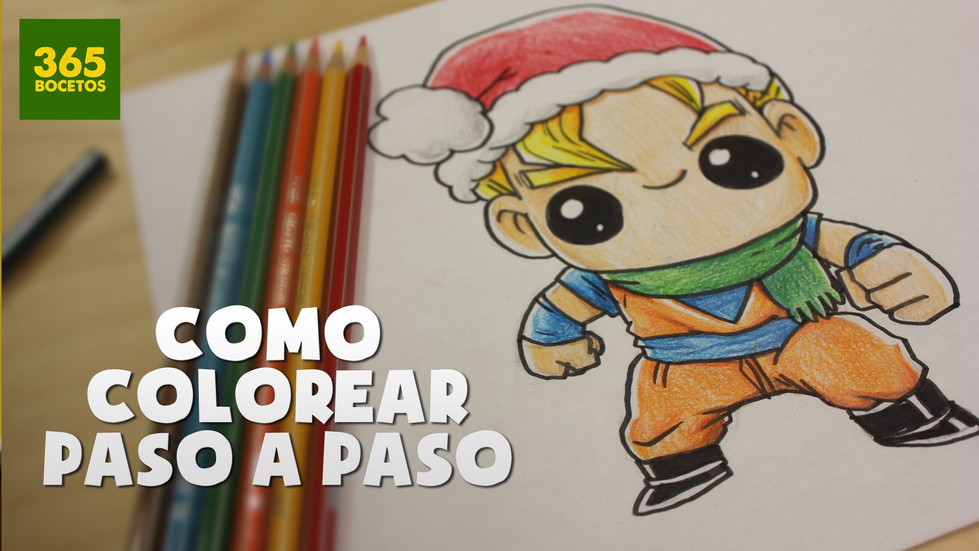 COMO COLOREAR CON LAPICES PASO A PASO - COLOR AS STEP BY STEP - Como colorear a Goku - En Español