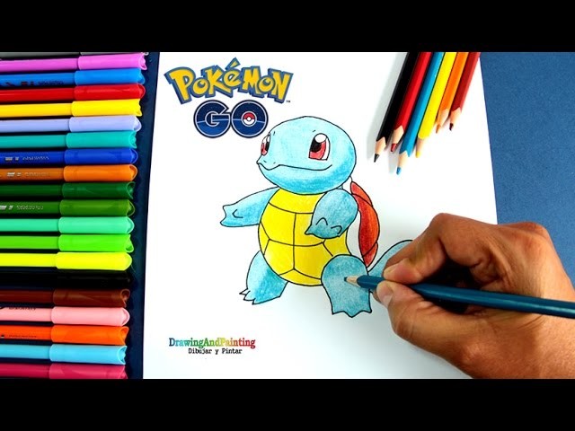 Cómo dibujar a SQUIRTLE (Pokémon GO) | How to draw Squirtle (Pokemon GO)