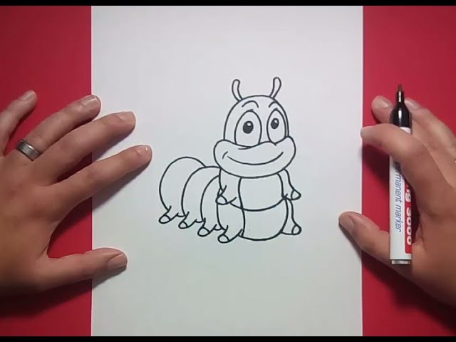 Como dibujar un gusano paso a paso 2 | How to draw a worm 2