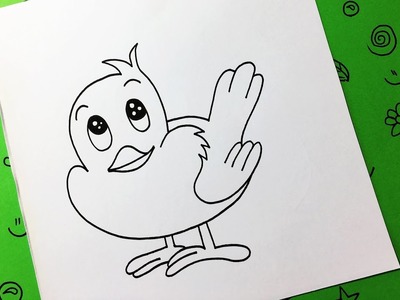 Cómo Dibujar un Pájaro Paso a Paso (Fácil y Rápido) | How to Draw a Bird step by step
