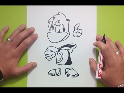 Como dibujar a Rayman paso a paso - Rayman | How to draw Rayman - Rayman