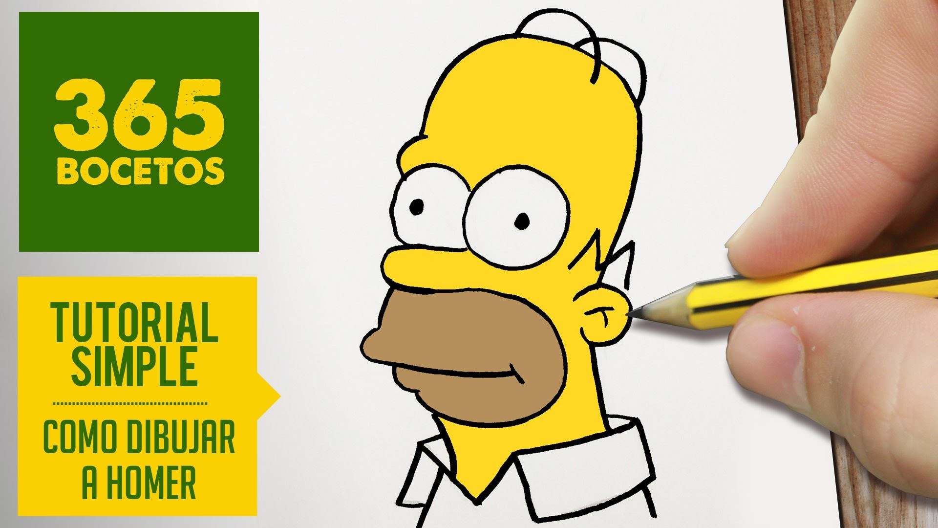 COMO DIBUJAR HOMER SIMPSON. HOMERO PASO A PASO - Los Simpsons - How to draw a Homer Simpson