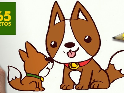 COMO DIBUJAR PERRITOS KAWAII PASO A PASO: Os enseñamos a dibujar un perro fácil para niños