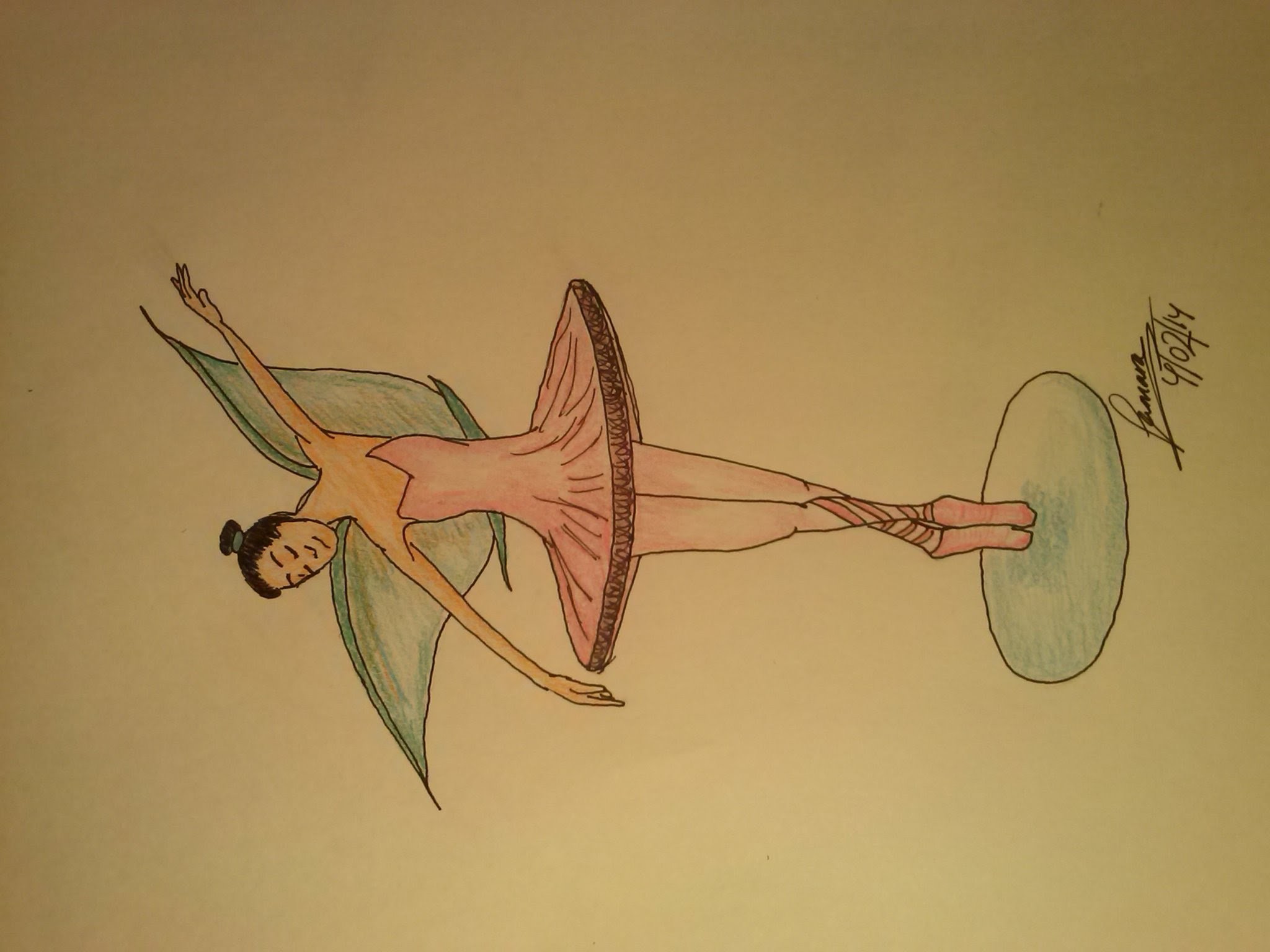 Cómo dibujar un hada-bailarina de Ballet--How to draw a Fairy ballet dancer.