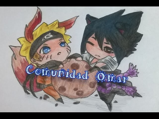 Dibujando con Sofii - Dibujando a Naruto y Sasuke chibi