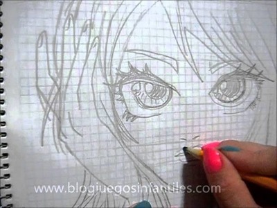 Dibujar chica linda anime