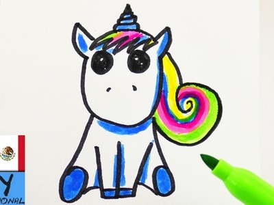 Tutorial de dibujo: Unicornio | Cómo dibujar un unicornio | Tutorial para niños y principiantes