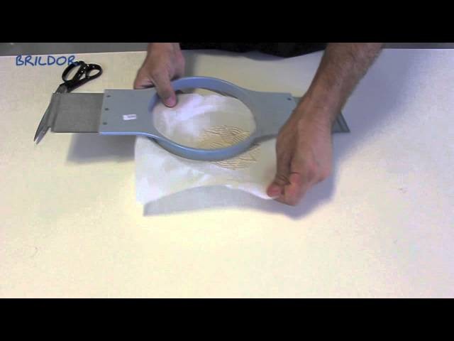 Cómo bordar un tapete de macramé con entretela termofusible