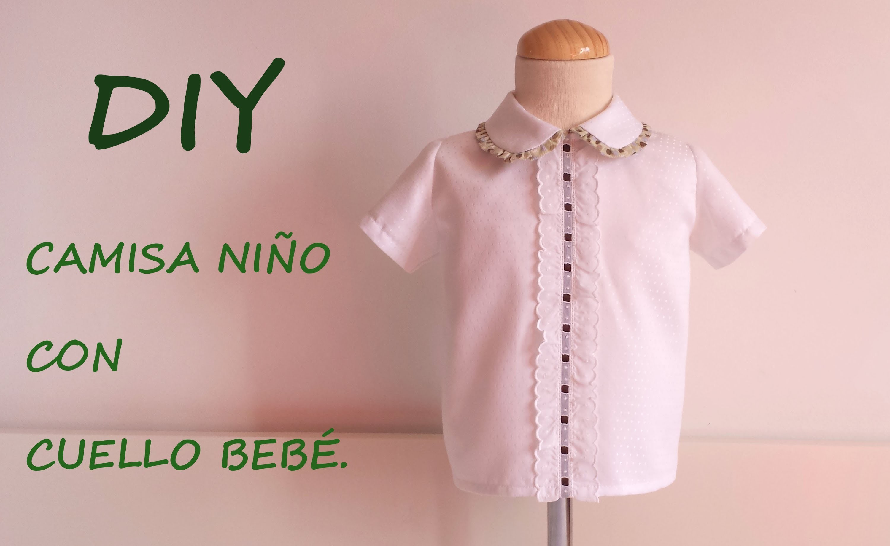 Como hacer una camisa de niño y cuello bebé con Gema de patronesmujer.com