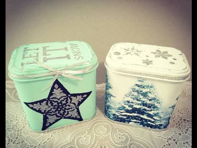 Cómo reciclar y decorar latas para Navidad - colaboración con la tienda de las manualidades