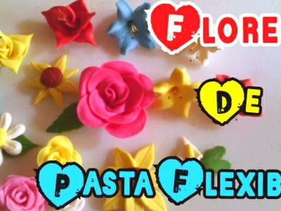 Flores de pasta flexible paso a paso (porcelana fría)