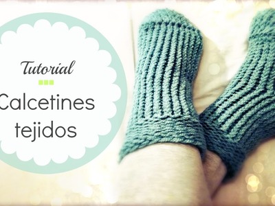 Tejer calcetines fáciles en telar circular