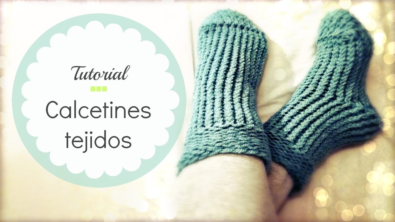 Tejer calcetines fáciles en telar circular