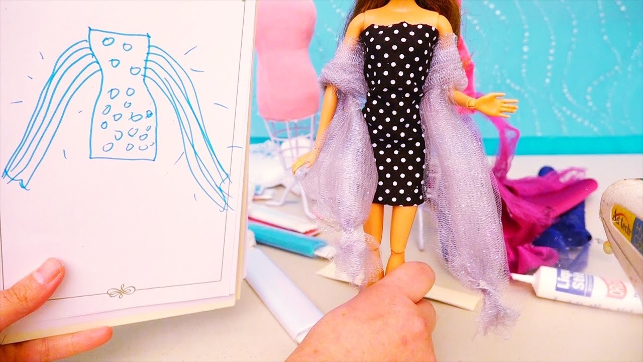 Barbie en español Diseños de moda e ideas para vestidos de fiesta por Novelas con muñecas y juguetes