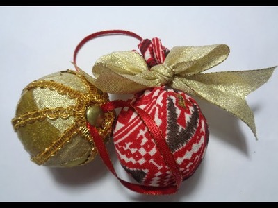 Como decorar tus propias esferas del arbol de navidad (Facil y Economico)