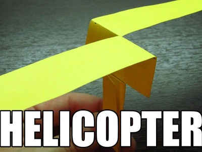 Como hacer un helicoptero de papel que vuela | Origami de papel paso a paso en español (Muy fácil)