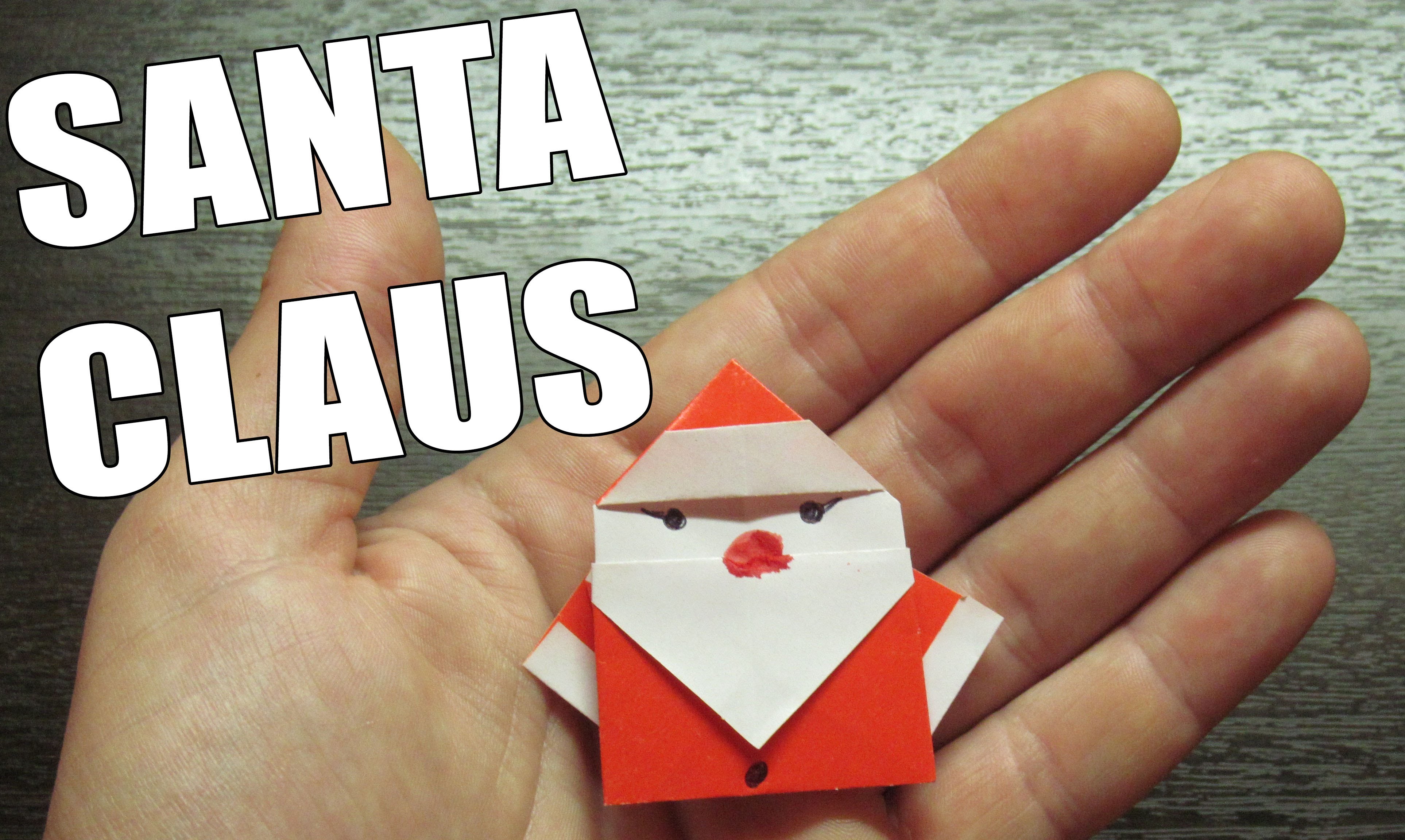 Como hacer un SANTA CLAUS Super Cool | Origamis de papel para NAVIDAD (Muy fácil)