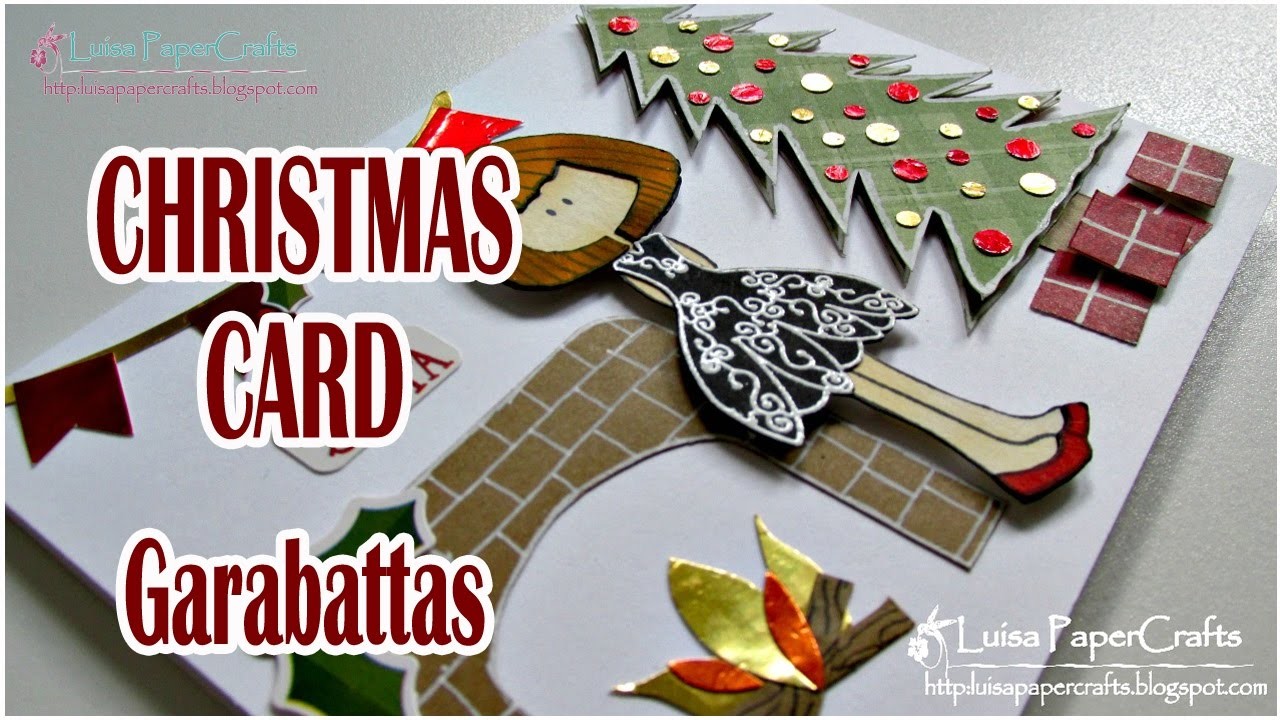 Tarjeta Fácil y Bonita de Navidad | Cómo hacer una tarjeta navideña | Tutorial DIY Luisa PaperCrafts