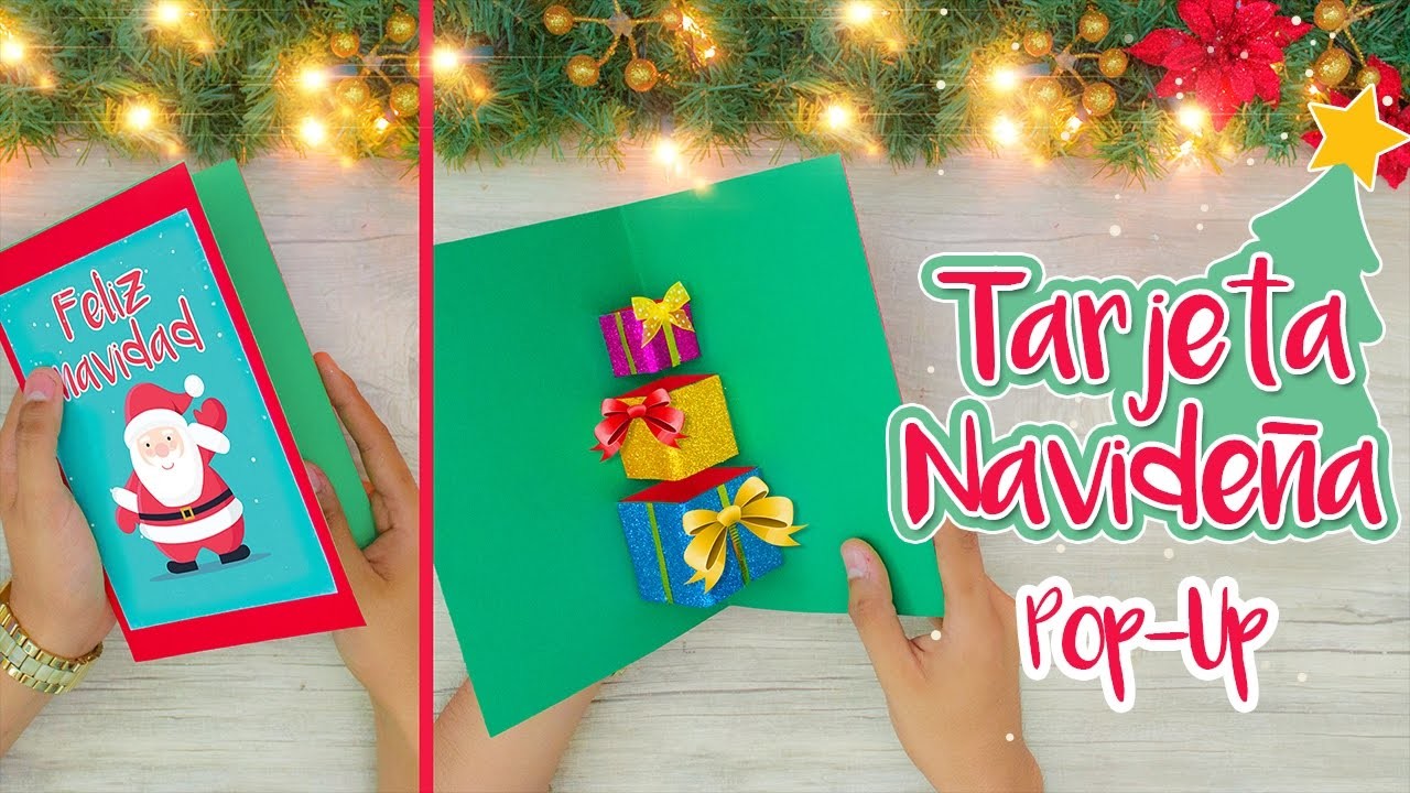 DIY: Tarjeta POP-UP regalos navideños - ESPECIAL DE NAVIDAD