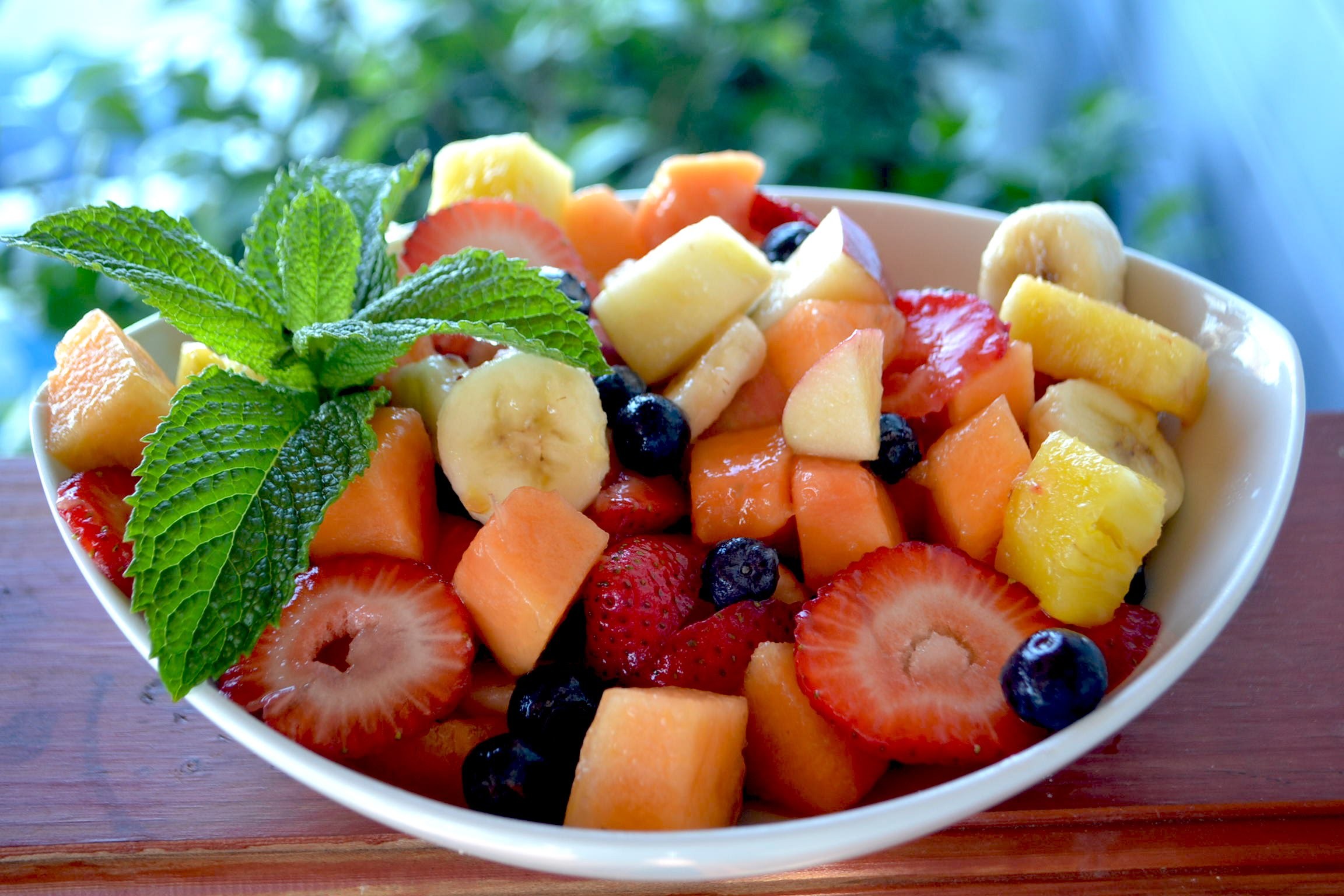 Ensalada de frutas para una vida sana