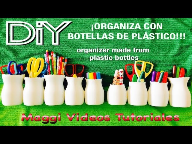Organizador Con botellas Plásticas