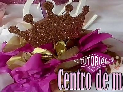Centro de mesa de corona de princesas | Princess Centerpiece
