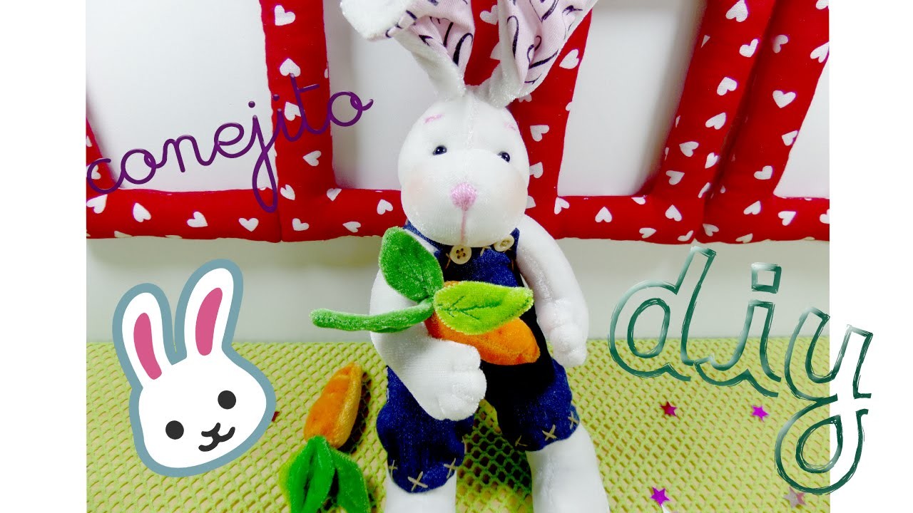 Como hacer peluche de conejo | How to make stuffed rabbit -Loou