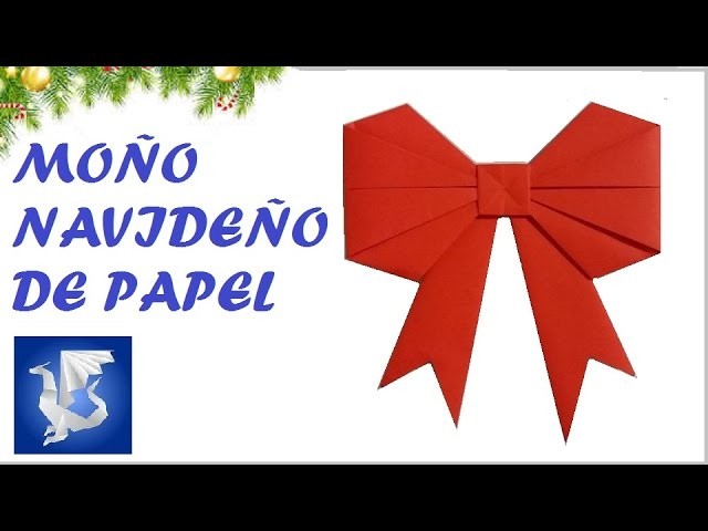 COMO HACER UN MOÑO DE PAPEL - How to make a paper bow