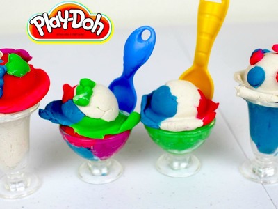 Helados y Malteadas de Plastilina Play Doh Ice Cream Sundaes