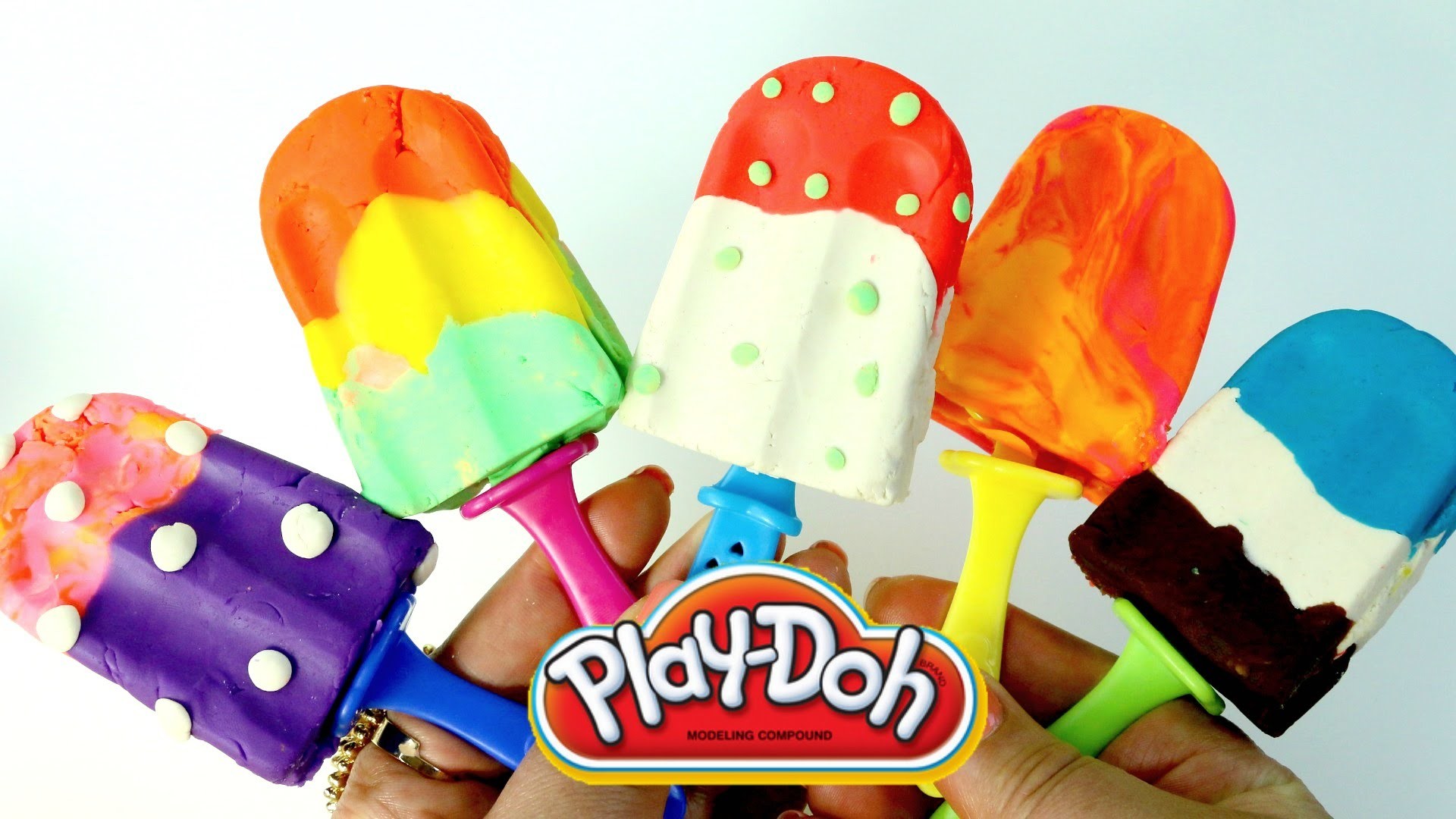 Paletas de Plastilina| Play Doh Colorful Popsicles Play Doh en Español