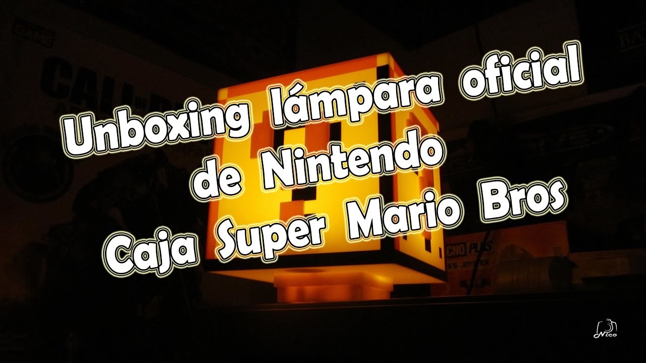 Unboxing Lámpara Oficial Nintendo - Caja Super Mario Bros.