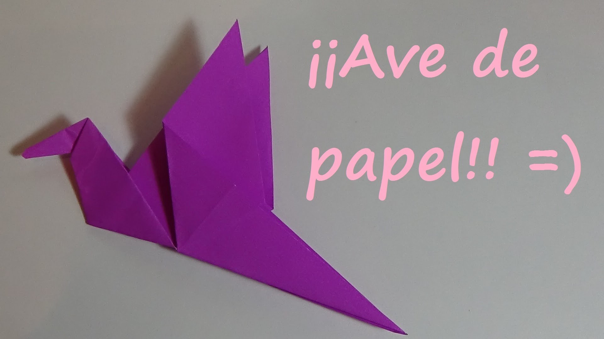 Ave de papel - Origami Facil