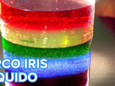 Cómo hacer un arco iris líquido | Experimento para niños