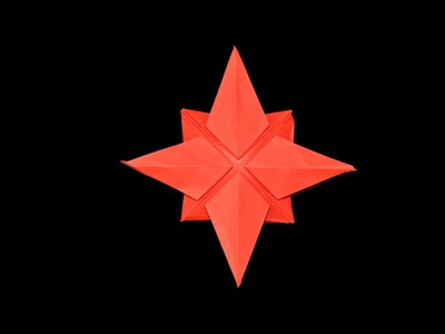Como hacer una estrella de papel facil. Origami