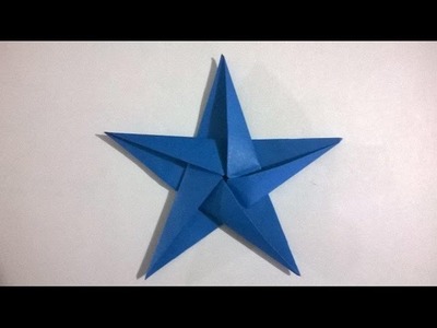 ORIGAMI: ESTRELLA 5 PUNTAS DE PAPEL - origami paper star