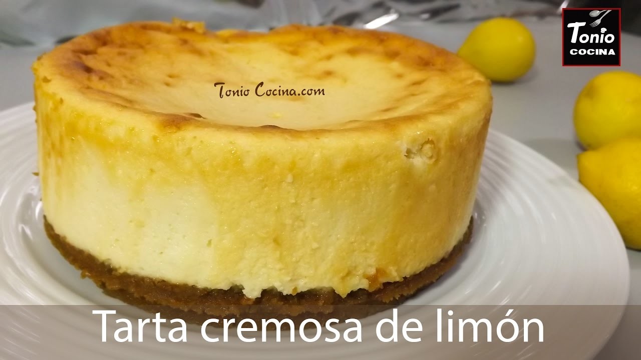 Tarta cremosa de LIMÓN, rápida y fácil | Lemon cake | Receta | Tonio Cocina 231