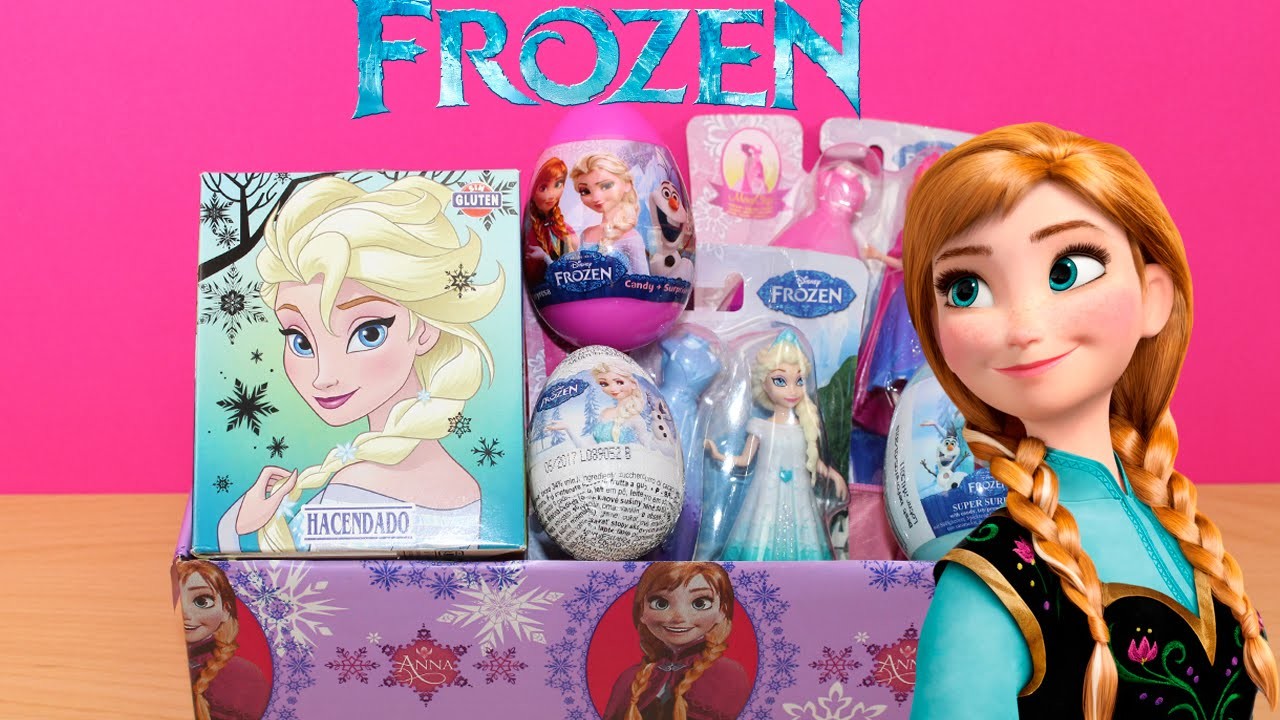 Caja Sorpresa de FROZEN | Huevos Kinder Sorpresa Frozen en español | Juguetes Frozen  Elsa Anna