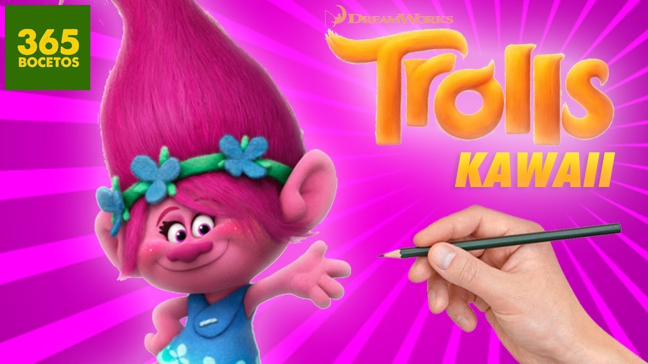 COMO DIBUJAR UN TROLL KAWAII PASO A PASO - Dibujos kawaii faciles - - How to draw a Troll