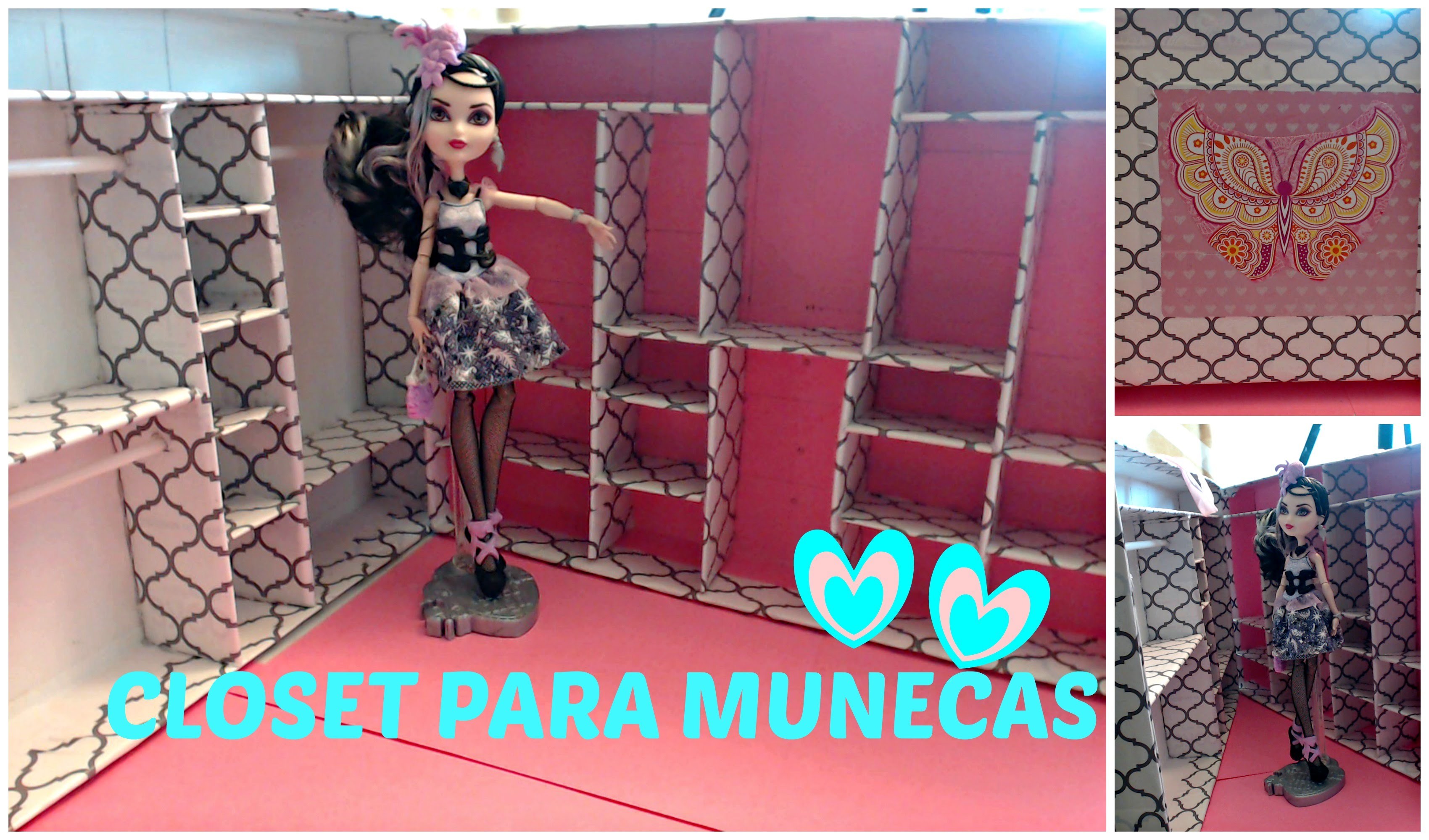 Como Hacer un Closet para Muñecas - Ever After High - Monsterr High - Barbie - BRATZ
