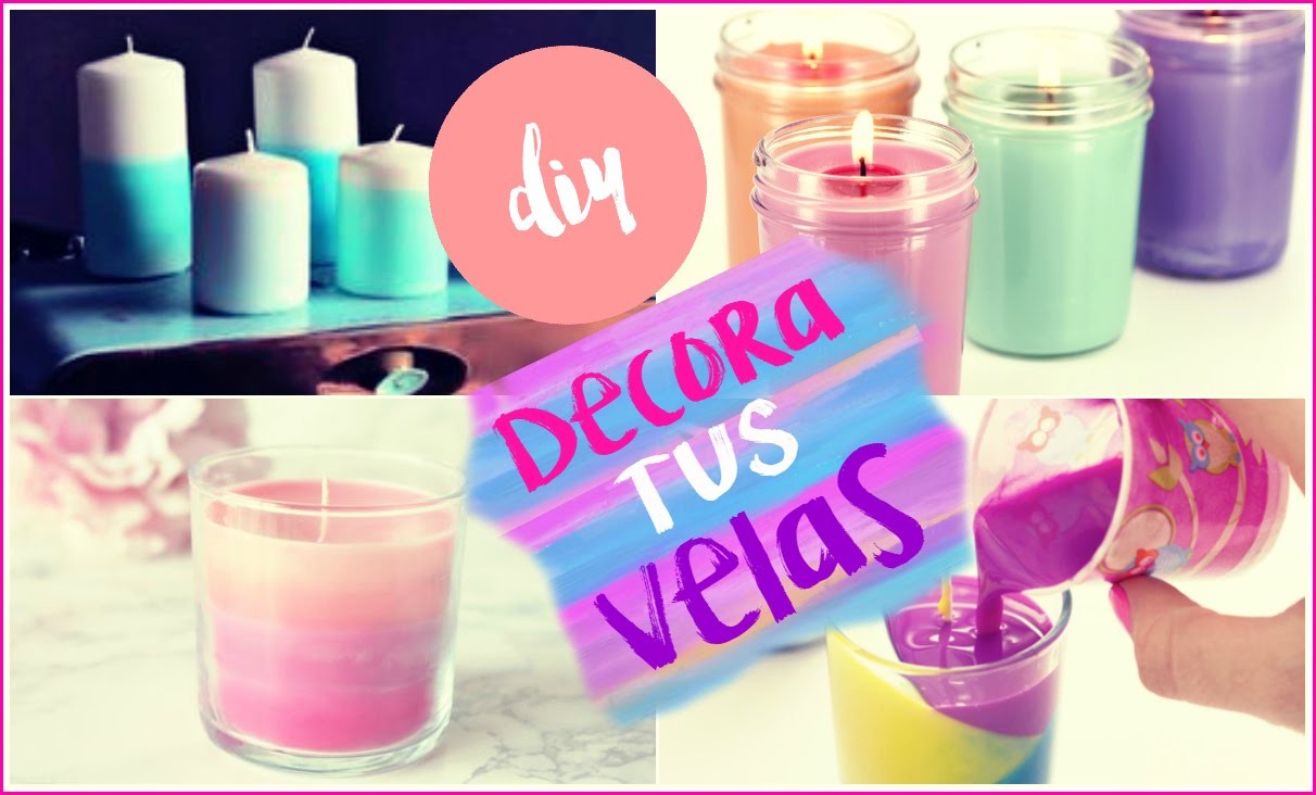 Haz velas con crayones ❤ -Maríafernandamv