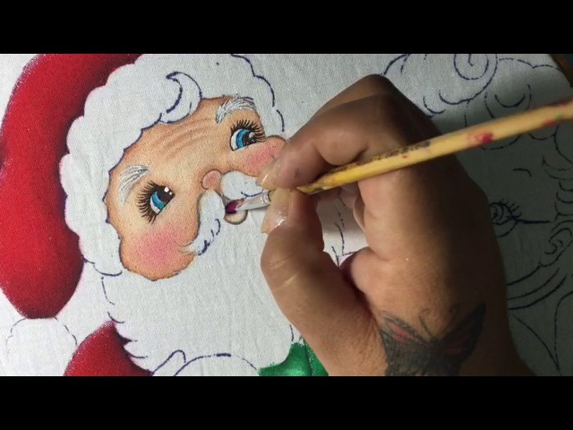 Pintura En Tela Santa Claus # 2 Con Cony